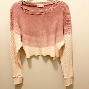 Altar’d State Cropped Ombré Sweater